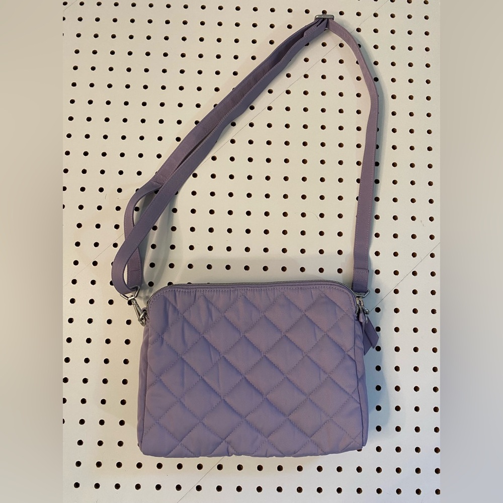 Vera Bradley Lilac Quilted Crossbody Bag